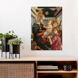 Plakat Sandro Botticelli Madonna i anioły. Reprodukcja