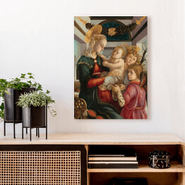 Obraz na płótnie Sandro Botticelli Madonna i anioły. Reprodukcja