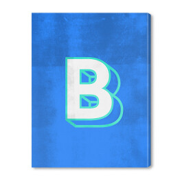 Obraz na płótnie Kolorowe litery z efektem 3D - "B"