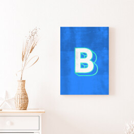Obraz na płótnie Kolorowe litery z efektem 3D - "B"