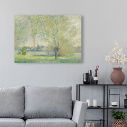 Obraz na płótnie Claude Monet Wierzby Reprodukcja obrazu