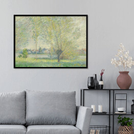 Plakat w ramie Claude Monet Wierzby Reprodukcja obrazu