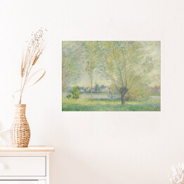 Plakat samoprzylepny Claude Monet Wierzby Reprodukcja obrazu
