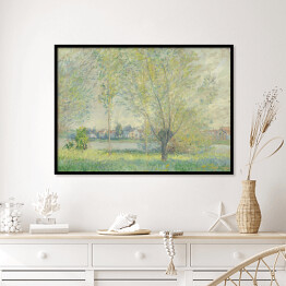 Plakat w ramie Claude Monet Wierzby Reprodukcja obrazu