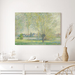 Obraz na płótnie Claude Monet Wierzby Reprodukcja obrazu