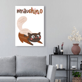 Obraz na płótnie Ilustracja - mrauchino - kocie kawy