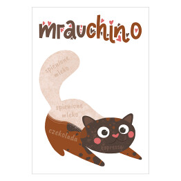 Plakat Ilustracja - mrauchino - kocie kawy