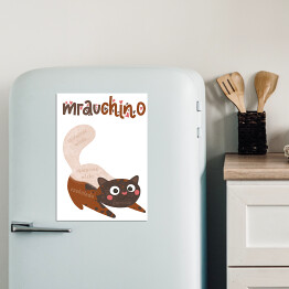 Magnes dekoracyjny Ilustracja - mrauchino - kocie kawy