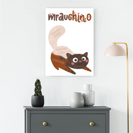 Obraz na płótnie Ilustracja - mrauchino - kocie kawy