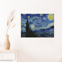 Plakat Vincent van Gogh "Gwiaździsta noc" - reprodukcja