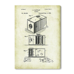 Obraz na płótnie G. Eastman - patenty na rycinach vintage