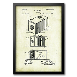 Obraz w ramie G. Eastman - patenty na rycinach vintage
