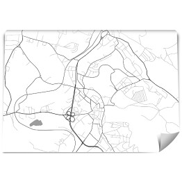 Fototapeta winylowa zmywalna Minimalistyczna mapa Walbrzycha