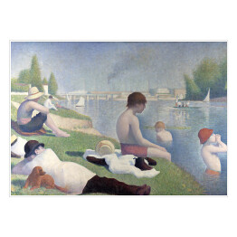Georges Seurat "Kąpiący się w Asnieres" - reprodukcja