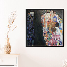 Obraz w ramie Gustav Klimt Śmierć i życie. Reprodukcja obrazu