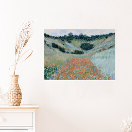 Claude Monet "Pole maków w Hollow w pobliżu Giverny" - reprodukcja