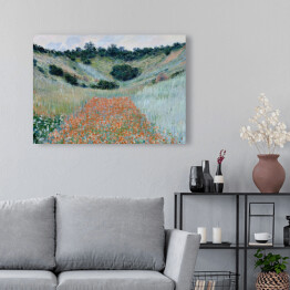 Claude Monet "Pole maków w Hollow w pobliżu Giverny" - reprodukcja