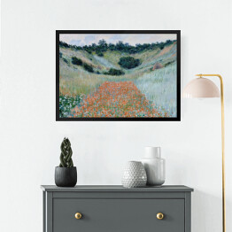Obraz w ramie Claude Monet "Pole maków w Hollow w pobliżu Giverny" - reprodukcja