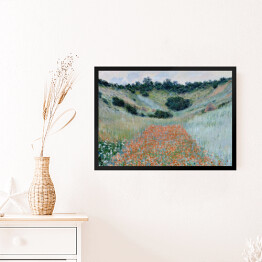 Obraz w ramie Claude Monet "Pole maków w Hollow w pobliżu Giverny" - reprodukcja