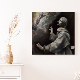 Obraz na płótnie El Greco "Św. Franciszek otrzymujący stygmaty" - reprodukcja