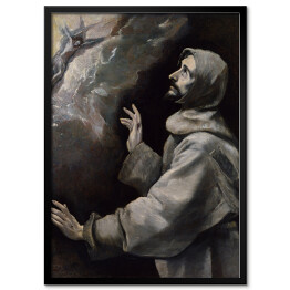 Obraz klasyczny El Greco "Św. Franciszek otrzymujący stygmaty" - reprodukcja