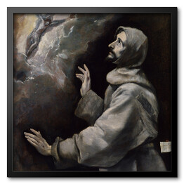 Obraz w ramie El Greco "Św. Franciszek otrzymujący stygmaty" - reprodukcja