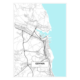 Plakat Mapa Gdyni 