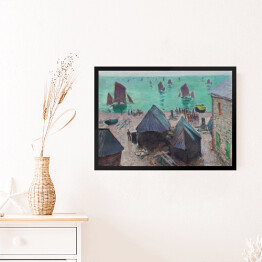 Obraz w ramie Claude Monet "The Departure of Boats, Etretat" - reprodukcja