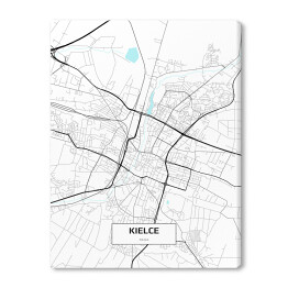 Obraz na płótnie Mapa Kielc 