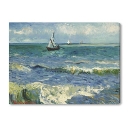 Claude Monet "Połów ryb przy plaży w St. Maries" - reprodukcja