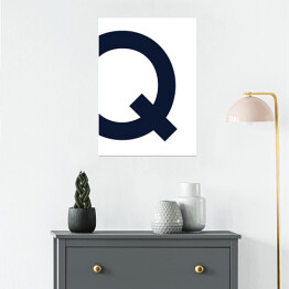 Plakat samoprzylepny Litera Q
