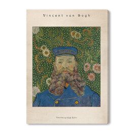  Vincent van Gogh "Portret listonosza Józefa Roulina" - reprodukcja z napisem. Plakat z passe partout