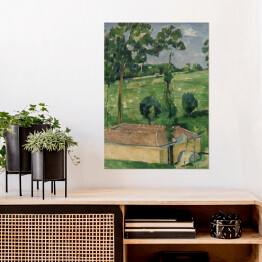 Plakat Paul Cézanne "Dom wiosną" - reprodukcja 