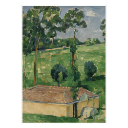 Plakat Paul Cézanne "Dom wiosną" - reprodukcja 