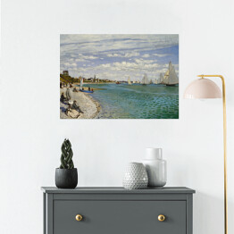 Plakat samoprzylepny Claude Monet "Regata w St. Adresse" - reprodukcja