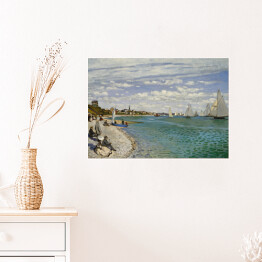 Plakat samoprzylepny Claude Monet "Regata w St. Adresse" - reprodukcja