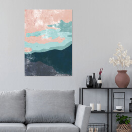 Plakat samoprzylepny Pastelowe abstrakcje - morze