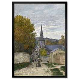 Plakat w ramie Claude Monet Ulica Sainte-Adresse. Reprodukcja obrazu