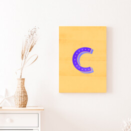 Obraz na płótnie Kolorowe litery z efektem 3D - "C"