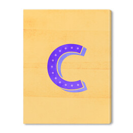 Obraz na płótnie Kolorowe litery z efektem 3D - "C"