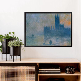 Obraz w ramie Claude Monet "Pałac Westminsterski" - reprodukcja 