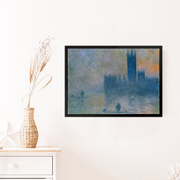Obraz w ramie Claude Monet "Pałac Westminsterski" - reprodukcja 