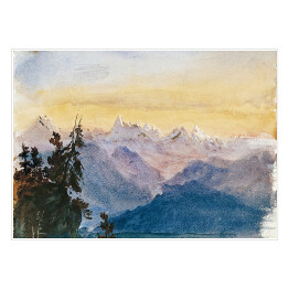 Plakat samoprzylepny John Singer Sargent View from Mount Pilatus. Reprodukcja obrazu