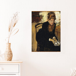 Plakat samoprzylepny Edgar Degas "Mary Cassatt" - reprodukcja