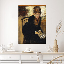 Plakat samoprzylepny Edgar Degas "Mary Cassatt" - reprodukcja