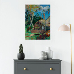 Plakat Paul Gauguin "Czarne świnie" - reprodukcja
