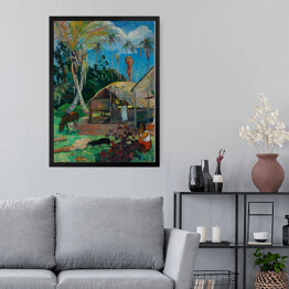 Obraz w ramie Paul Gauguin "Czarne świnie" - reprodukcja