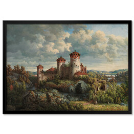 Obraz klasyczny Victoria Aberg Krajobraz z zamkiem Reprodukcja obrazu