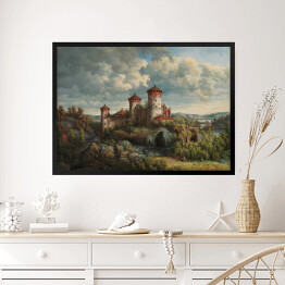 Obraz w ramie Victoria Aberg Krajobraz z zamkiem Reprodukcja obrazu