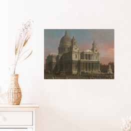 Plakat samoprzylepny Canaletto "Katedra Św. Pawła" - reprodukcja